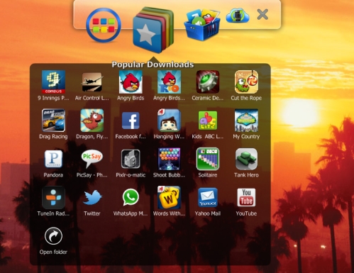 bluestacks menu bar