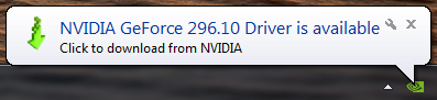 geforce 296.10 driver available
