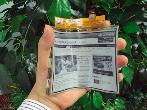 lg flexible bendable e-paper