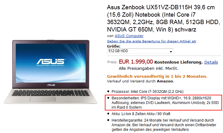 asus ux51 retina