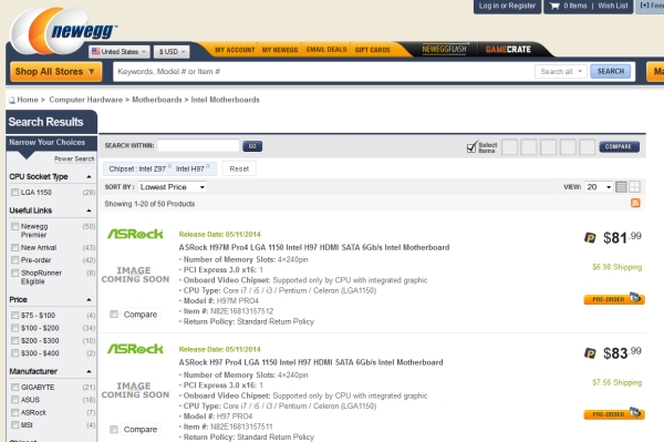 newegg-IntelZ97H97listing 2