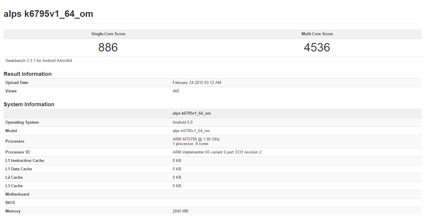 mediatek mt6795geekbench 1