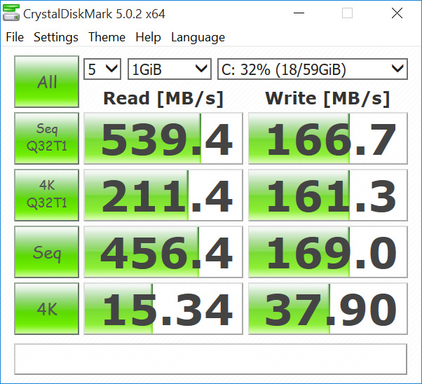 crystal disk mark