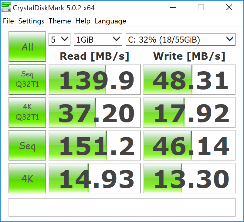 crystal disk mark