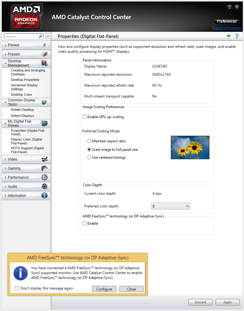 samsung freesync option