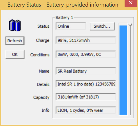 battery status 1