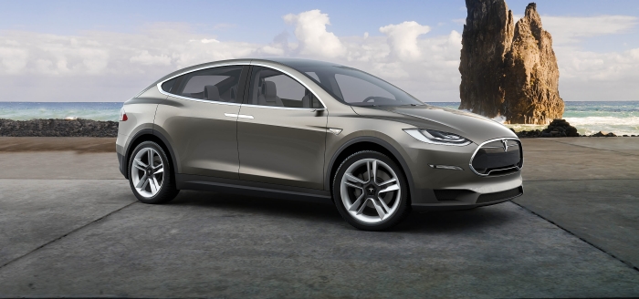 tesla model x side