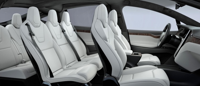 tesla model x with 7 seats