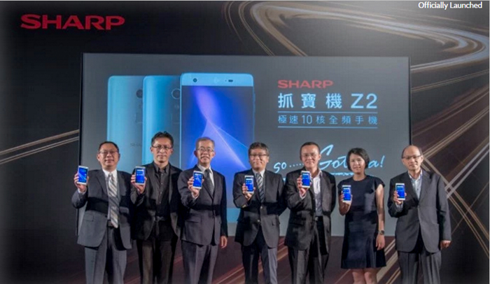 sharp aquos z2 smartphone launch