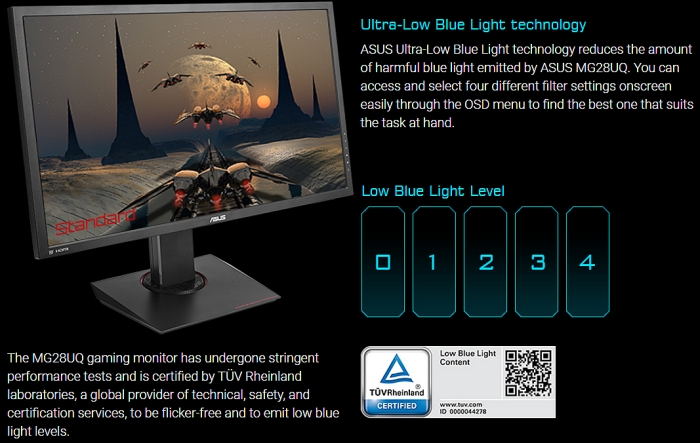 asus ultra low blue light technology