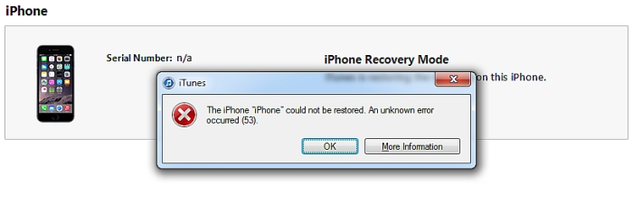 iphone error 53