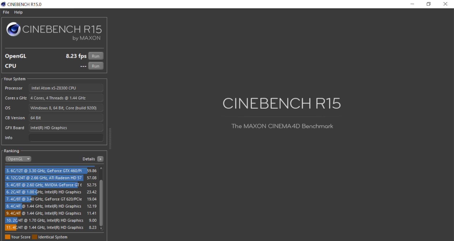 cinebench opengl