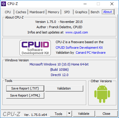 cpu z january 2016