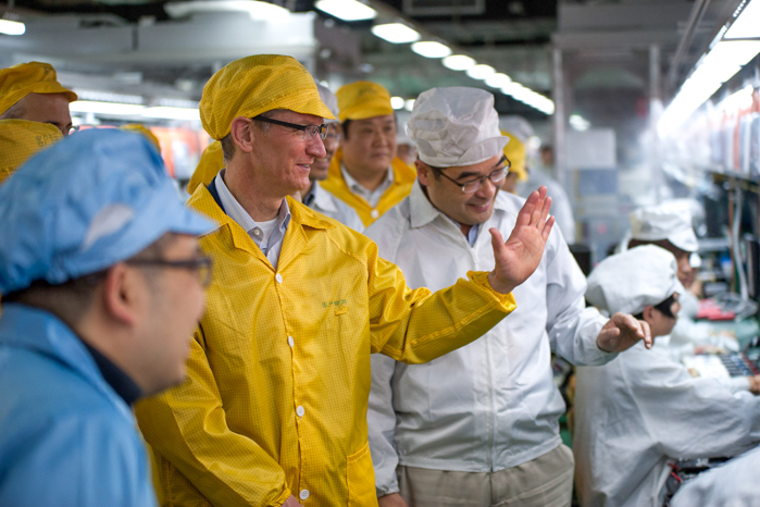 foxconn zhengzhou tim cook visit wsj