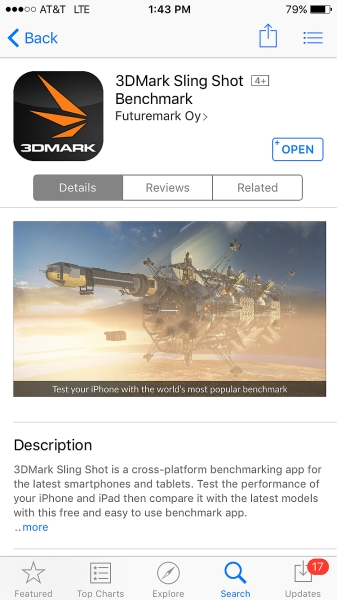 3dmark slingshot apple app store