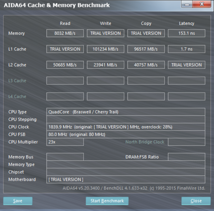 aida memory bench