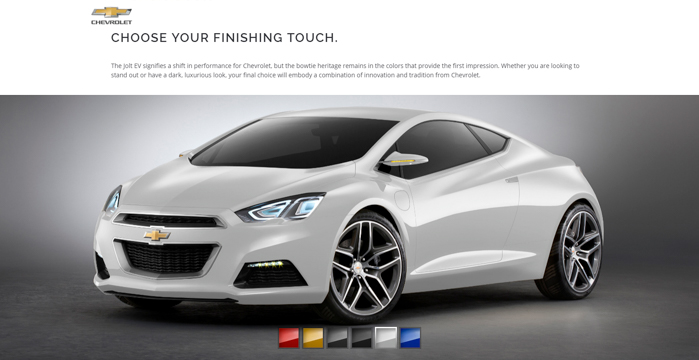 chevy jolt color configurator