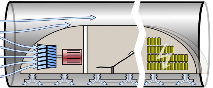 hyperloop capsule sketch