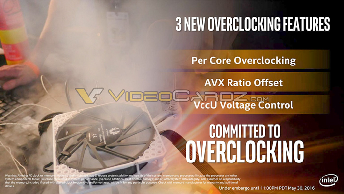 intel broadwell e three new overclocking features