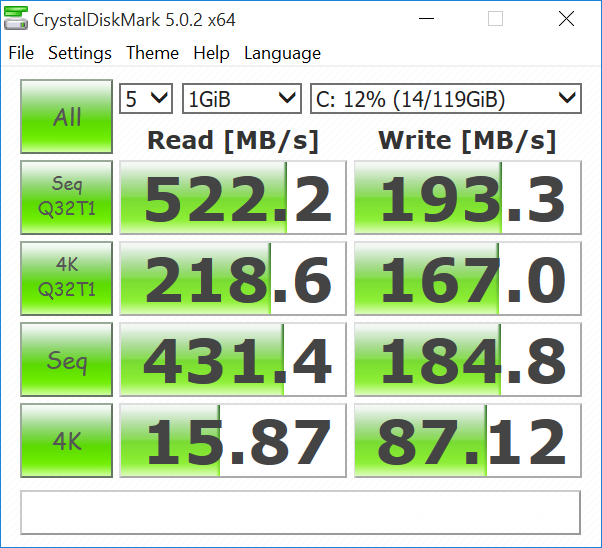 crystal disk mark