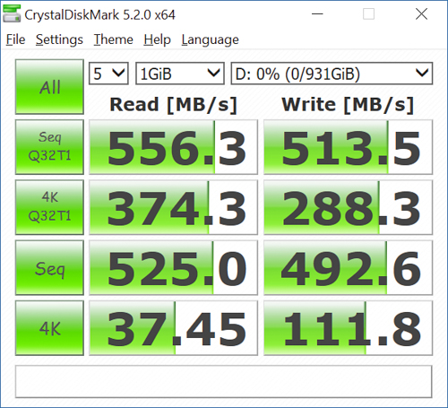 wd blue 1tb crystaldiskmark