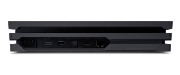 playstation 4 pro back