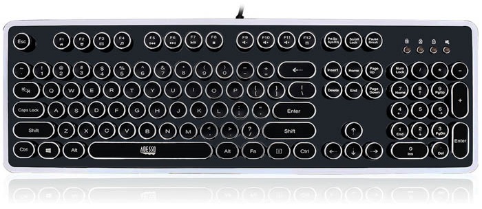 adesso mechanical typewriter keyboard