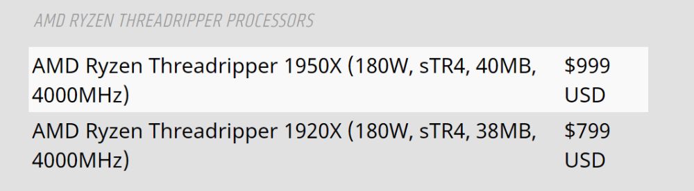 amd ryzenthreadripperprice 1