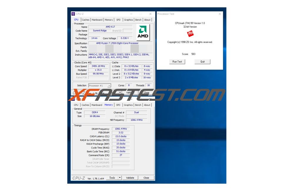 AMD Ryzen1700XXfastest 3