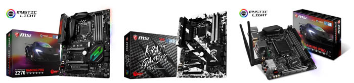 msi z270 gaming series