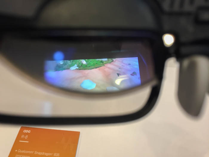 odg r8 smartglasses inside