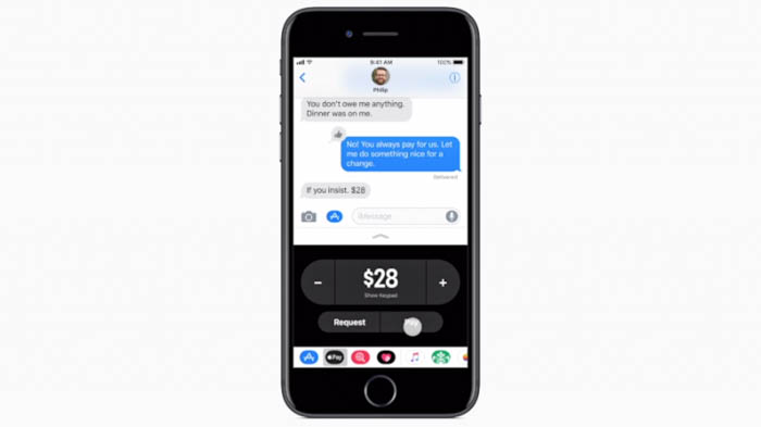 apple ios 11 p2p apple pay
