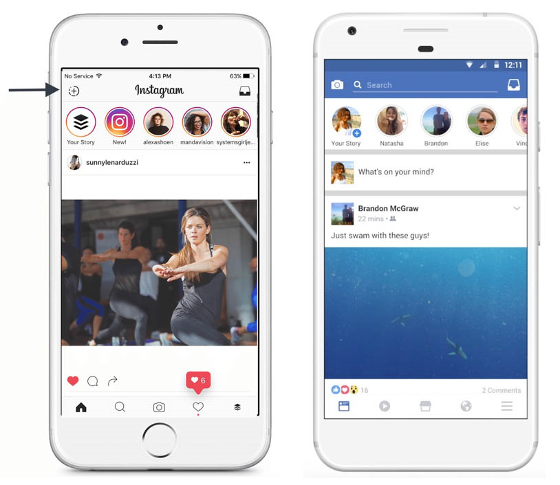 instagram stories vs facebook stories