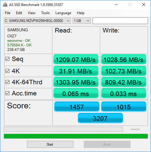 samsung sm961 256gb as ssd samsung nvme driver