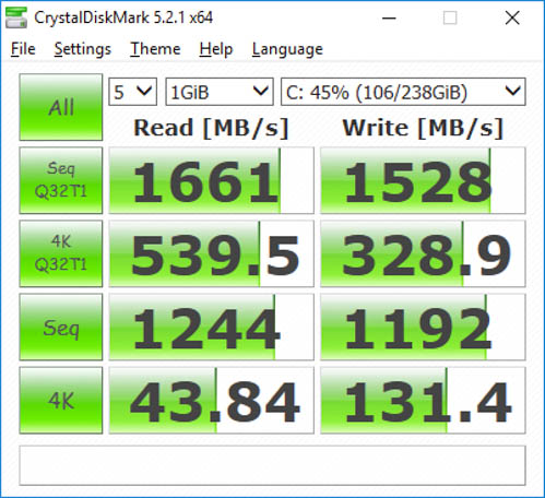 samsung sm961 256gb crystaldiskmark default windows 10 nvme driver