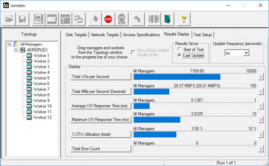 samsung sm961 256gb iometer 4kb random read 10 percent op