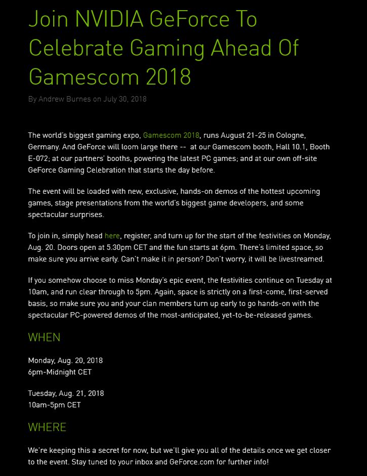 nvidia gamescomevent 1