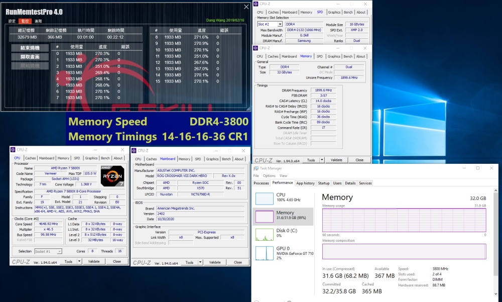 gskill ddr44000TridentZNeo 3