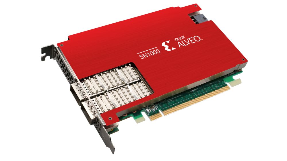 Xilinx Alveo SN100 SmartNIC angle