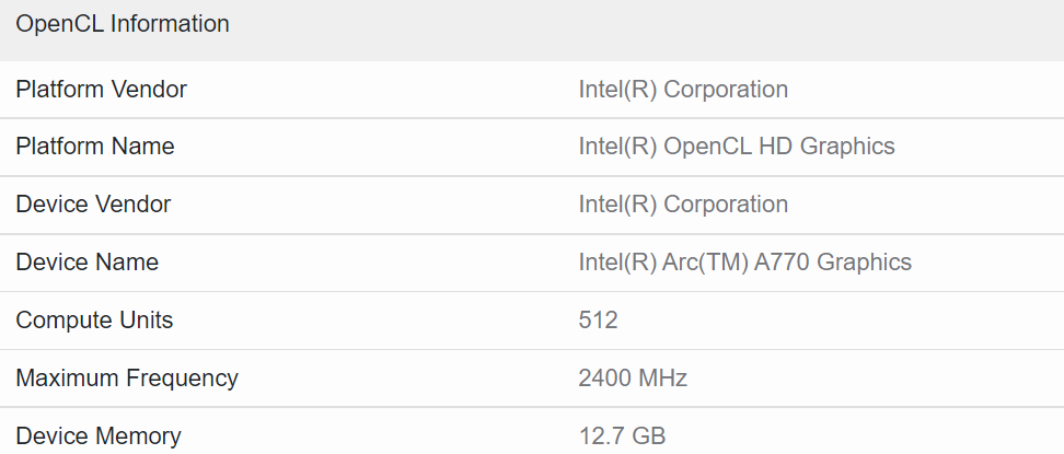 Intel Arc A770