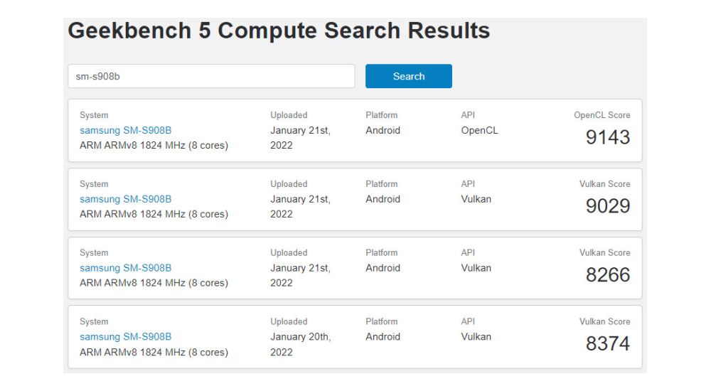 samsung exynos2200geekbench 1