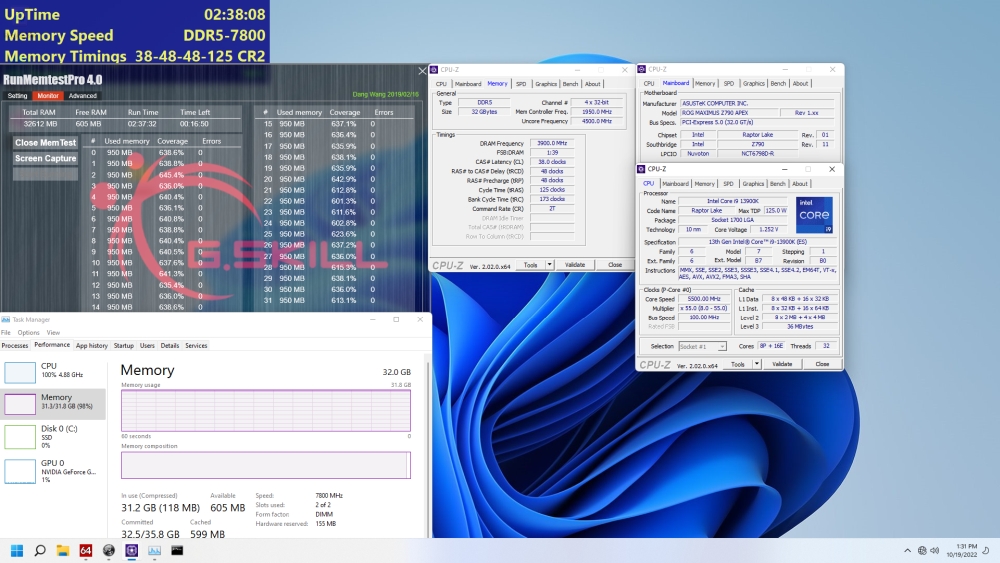 02 ddr5 7800 c38 16gbx2 for 13th gen intel