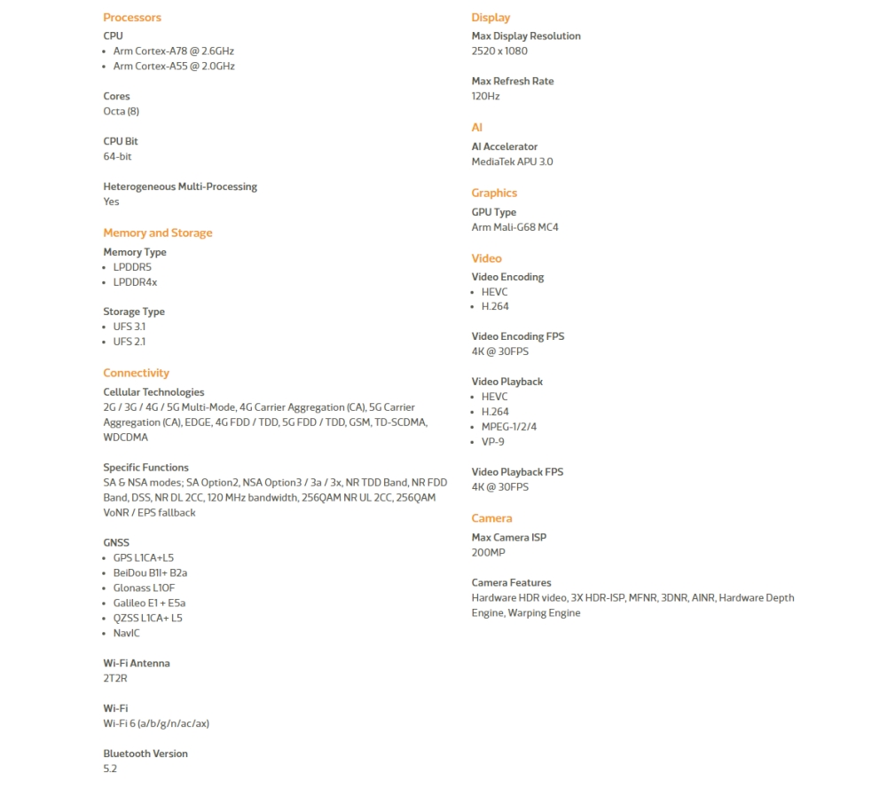 mediatek dimensity7050 1