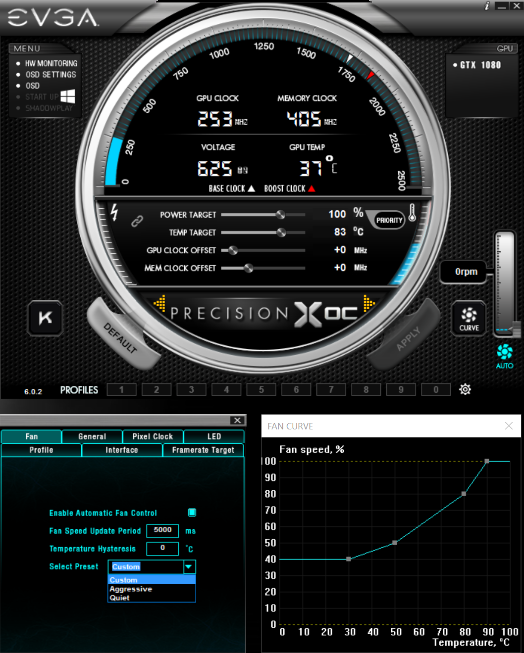 evga precision XOC FAN