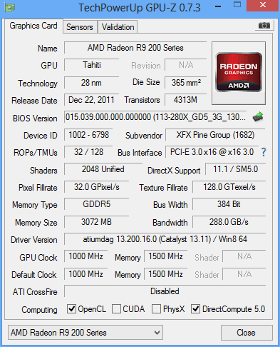 r280x dd xfx gpuz 2