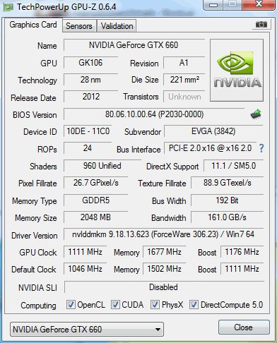 660 EVGA SC OC