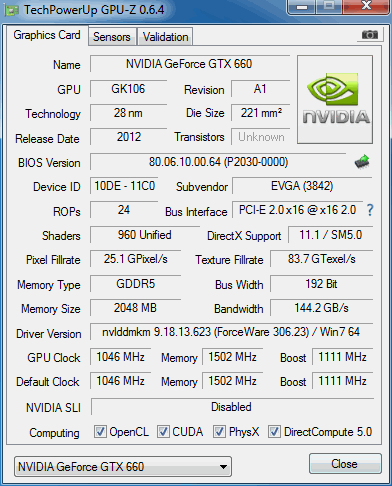 660 EVGA SC