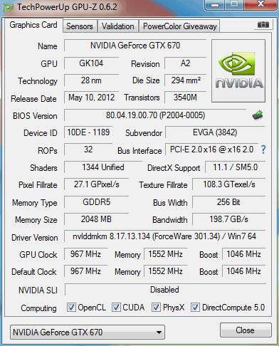 gpuz 670 superclocked