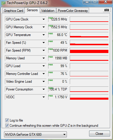 gpuz temp load