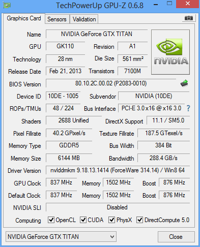 gtx titan gainward